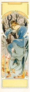 "Talvi", 1900 tekijältä Alphonse Mucha