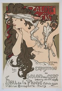 Salon des Centin XX. näyttely, 1896. tekijältä Alphonse Mucha