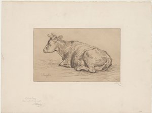 Makaava lehmä tekijältä Alphonse Stengelin (signed by artist)