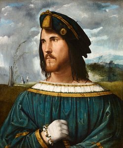 Muotokuva herrasmiehestä, joka tunnetaan nimellä Cesare Borgia, vuosilta 1500-1524.