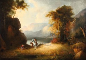 Kotiinpaluu 1835 (Öljy kankaalle) tekijältä Alvan Fisher