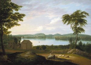 Näkymä Springfieldistä Connecticut-joella, 1819