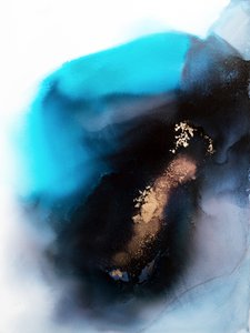 Teal Gold - Abstrakti virtaus tekijältä Alyson Storms