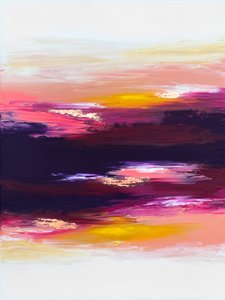 Eläväinen auringonlasku – abstrakti tekijältä Alyson Storms