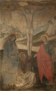 Ristiinnaulitseminen Neitsyt, Pyhän Johanneksen ja Magdalenan kanssa, 1470-1523.