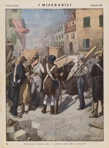 Kuvitus Victor Hugon kirjaan Les Miserables (värilitro).
