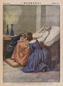 Kuvitus Victor Hugon kirjaan Les Miserables (värilitro).