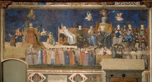Hyvän hallituksen allegoria tekijältä Ambrogio Lorenzetti