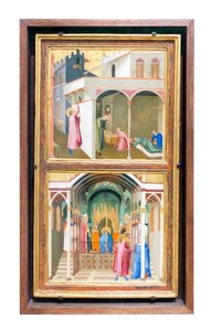 Tarinoita Pyhän Nikolauksen elämästä tekijältä Ambrogio Lorenzetti