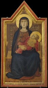 Neitsyt ja lapsi valtaistuimelle, 1319. tekijältä Ambrogio Lorenzetti