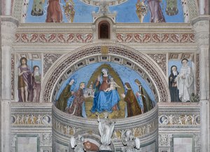 Gian Galeazzo Visconti ja hänen poikansa uhraavat Kartaston mallin Neitsyt Marialle, 1500-1522.