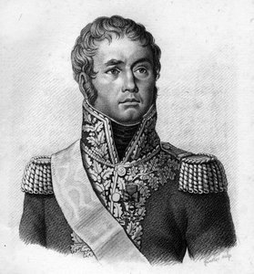 Kenraali Lecourbe. Claude Joseph, kreivi Lecourbe Ranskan kenraali (1758-1815). ""Ranskalaisten kenraalien muotokuvia ranskalaisten voittojen ja taistelujen jälkeen"". Kaiverrus Ambroise Tardieu 1818. Stella Collection. tekijältä Ambroise Tardieu