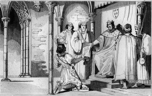 Vuonna 1327 Kaarle IV Bel (1294-1328) määräsi Bourbonin seignuurin Robert de Clermontin nivuspojan ja Saint-Louisin pojanpojan Louis I:n hyväksi. tekijältä Ambroise Tardieu