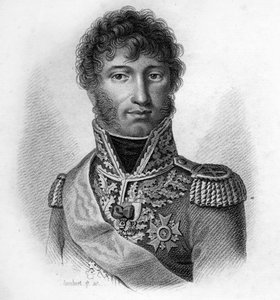 Joachim Murat (1767 - 1815), Ranskan marsalkka, Napolin kuningas julkaisussa ”Muotokuvia ranskalaisista kenraaleista ranskalaisten voittojen ja valloitusten jälkeen”” Kaiverrus: Ambroise Tardieu 1818. Stella Collection. tekijältä Ambroise Tardieu
