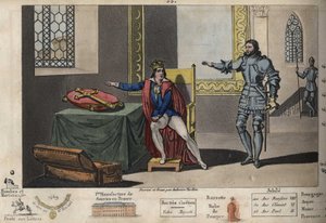Ludvig XI (1423-1483) on vankina Peronnessa, ja hänen asunnostaan hän näkee tornin, jossa Kaarle III kuoli kuuden vuoden vankeudessa. Hän sai takaisin vapauden vasta vannottuaan Kaarle Suuren ristillä pitävänsä uskollisena sopimuksen tekijältä Ambroise Tardieu