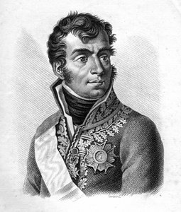 Marechal Auguste Frederic Louis (Auguste-Frederic-Louis) de Viesse de Marmont (1774-1852), Ragusen herttua - Muotokuvia ranskalaisista kenraaleista ranskalaisten voittojen ja valloitusten jälkeen """"". Kaiverrus Ambroise Tardieu 1818. Stella Collection. tekijältä Ambroise Tardieu