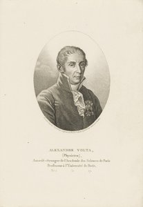 Alessandro Voltan muotokuva 1745-1827, noin 1820. tekijältä Ambroise Tardieu