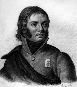 Charles Melchior Arthusin muotokuva, markiisi de Bonchamps (1760-1793) Kenraali myyty - "Ranskalaisten kenraalien muotokuvia ranskalaisten voittojen ja valloitusten jälkeen". Ambroise Tardieun hauta 1818. Stella Collection. tekijältä Ambroise Tardieu