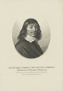 Filosofi René Descartesin muotokuva 1596-1650, noin 1820.
