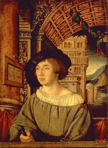 Nuoren miehen muotokuva, 1518 (tempera taulussa)