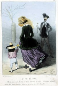Sodan juoni - Chamin "" Madeleines" -kirjassa, v.1870-1880 tekijältä Amédée de Noé