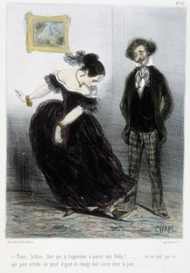 Karikatyyri - Chamin "" Madeleines" -kirjassa, v.1870-1880 tekijältä Amédée de Noé