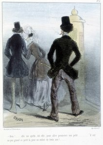 Karikatyyri - Chamin "" Madeleines" -kirjassa, v.1870-1880 tekijältä Amédée de Noé