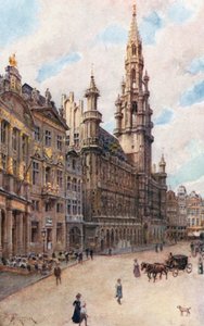 Hotel de Ville, Bryssel (kuvassa La Maison des Brasseurs, La Maison du Cygne ja La Maison de l