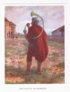 Cornicen tai trumpetisti, kuvitus teoksesta The Roman Soldier, 1928