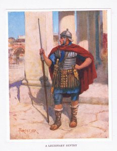 Legioonalainen vartija, kuvitus teoksesta The Roman Soldier, 1928