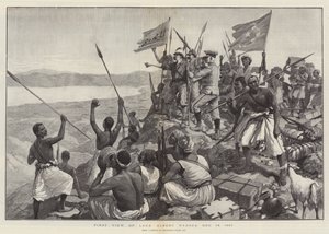 Albert-järven ensimmäinen näkymä Nyanzasta, 13. joulukuuta 1887