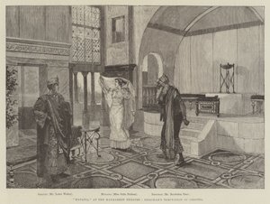 Hypatia, Haymarket-teatterissa, Issacharin Orestesin kiusaus
