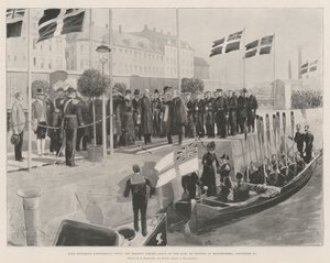 Kuningas Edwardin mannerkierros, Hänen Majesteettinsa lähtemässä Ruotsin kuninkaalta Helsingborgissa, 20. syyskuuta