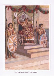Keisari aloitti pelit, kuvitus teoksesta The Roman Soldier, 1928