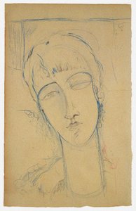 Anna Akhmatova Punaisen naisen muotokuva, 1915 tekijältä Amedeo Modigliani