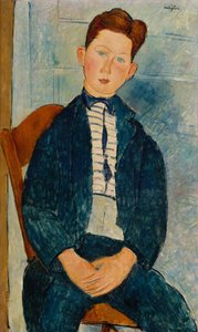 Poika raitapaidassa, 1918 tekijältä Amedeo Modigliani