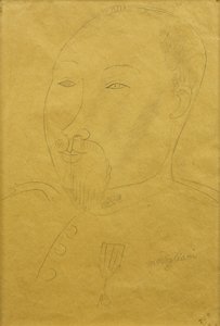 Guillaume Apollinaire sotilaana; Guillaume Apollinaire sotilaana, tekijältä Amedeo Modigliani