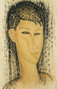 Nuorten Naisten johtaja; Nuoren naisen johtaja, 1914 tekijältä Amedeo Modigliani