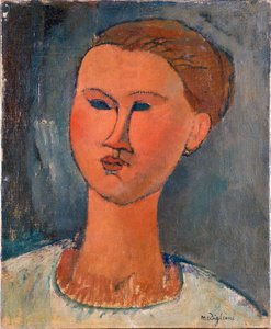 Nuoren naisen pää tekijältä Amedeo Modigliani