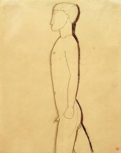 Mann im Profil tekijältä Amedeo Modigliani