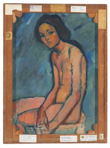 Nu assis, n. 1909 tekijältä Amedeo Modigliani