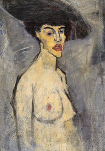 Alaston hattu päässä tekijältä Amedeo Modigliani