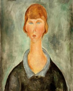 Porträt einer jungen Frau tekijältä Amedeo Modigliani