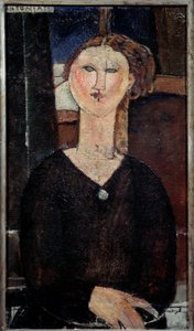 Antonian muotokuva Amedeo Modiglianin (1884-1920) maalaus 1915 Su. 0,82x0,46 m Pariisi, Musee de l