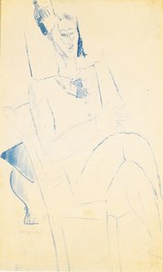 Jean Cocteaun muotokuva, n. 1916 tekijältä Amedeo Modigliani