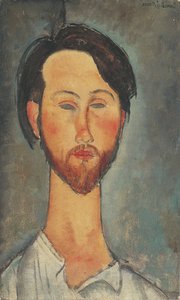 Léopold Zborowskin muotokuva 1889-1932, 1918. tekijältä Amedeo Modigliani