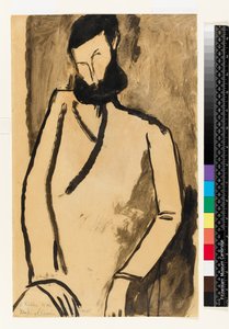 Parrakkaan miehen muotokuva, 1909 tekijältä Amedeo Modigliani
