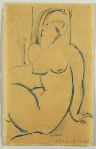 Istuva nainen, 1914 tekijältä Amedeo Modigliani