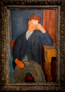 Nuori oppipoika, n. 1918-1919 (öljy kankaalle) tekijältä Amedeo Modigliani