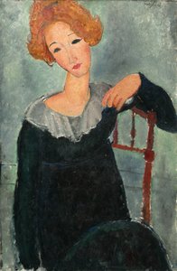 Nainen, jolla on punaiset hiukset tekijältä Amedeo Modigliani